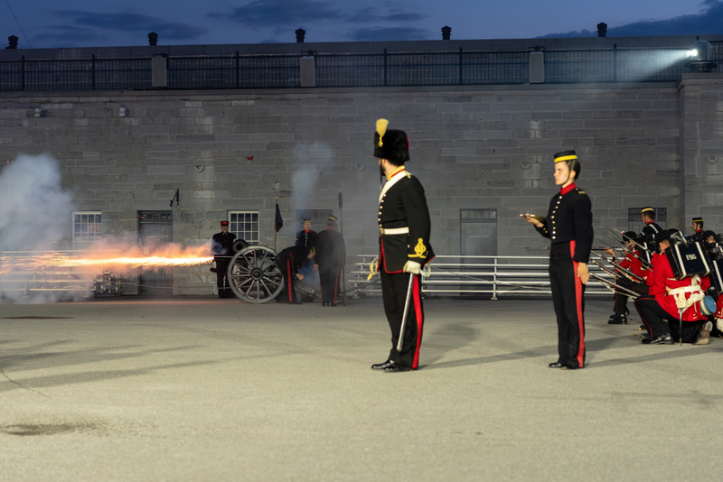 Illustration for article titled Selected Pictures from the Fort Henry Sunset Ceremony 2019 Finale